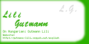 lili gutmann business card